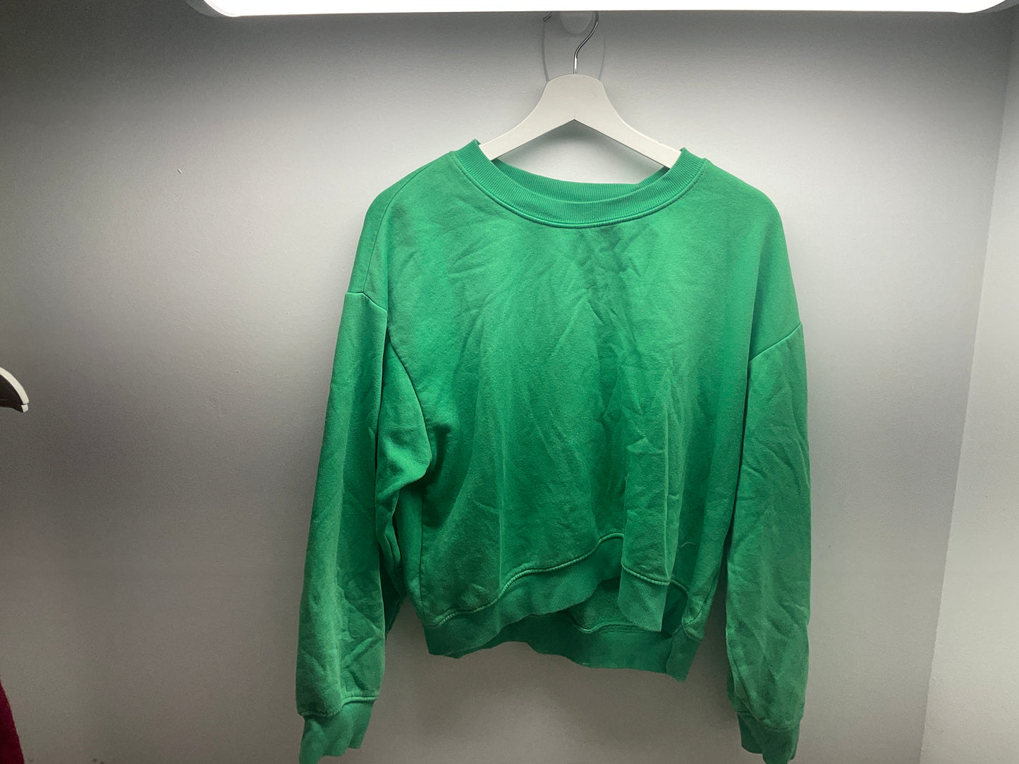 Bright Green Cropped Sweater