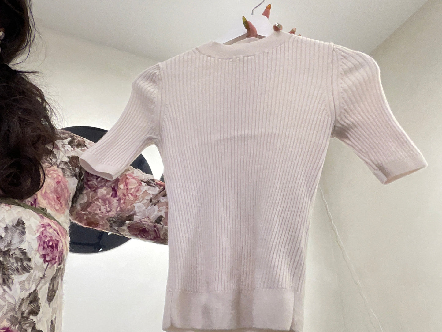 Uniqlo White Ribbed Shirt