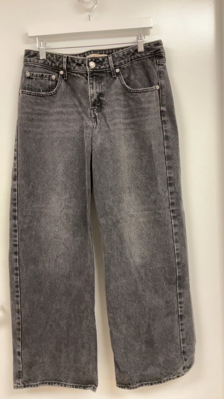 Dark Gray Wide-leg Jeans