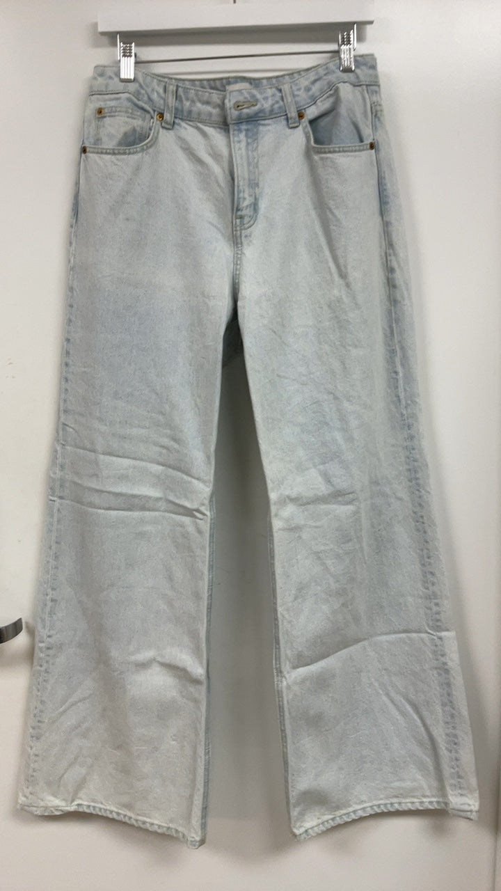 Faded Wide-leg Jeans