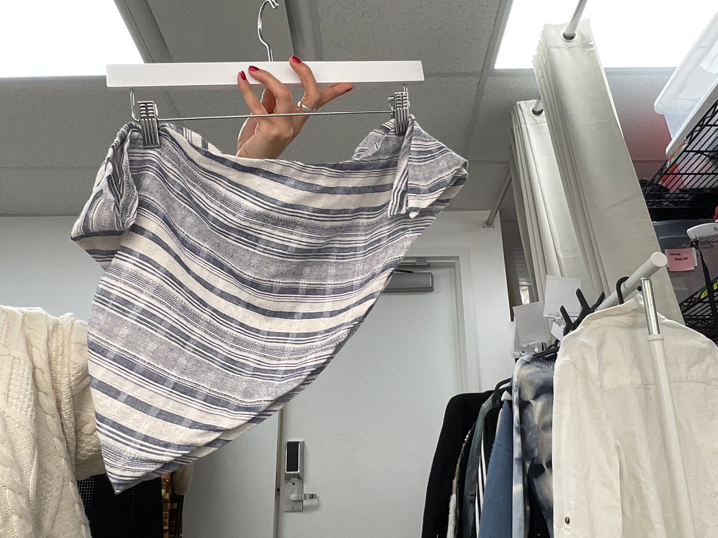 Blue and White Bandana