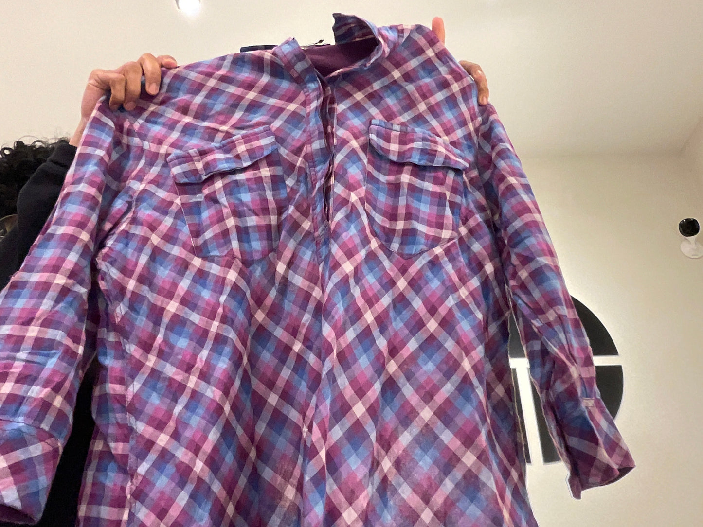 Pink/Purple Plaid Shirt