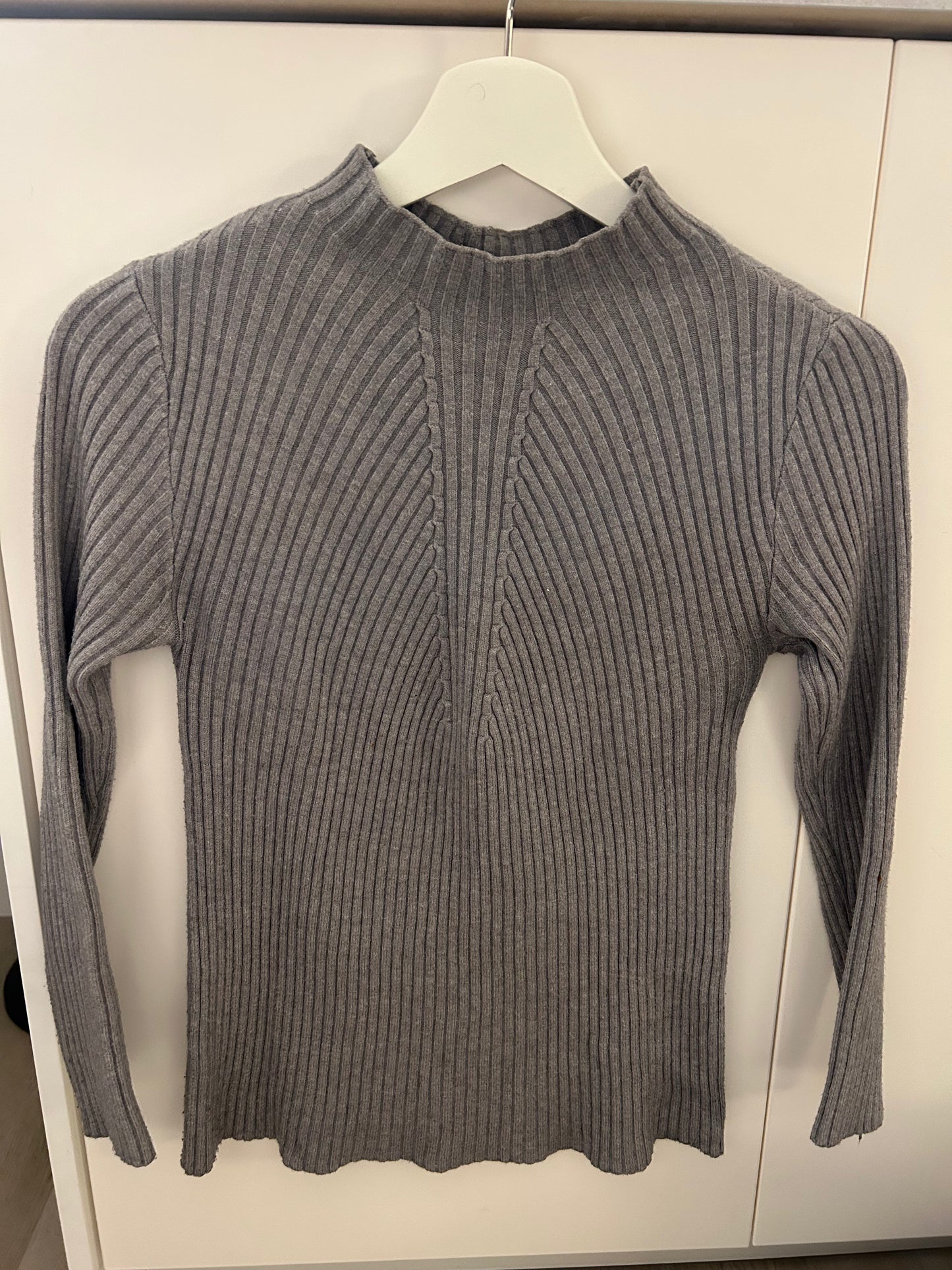 Grey Knit Turtleneck