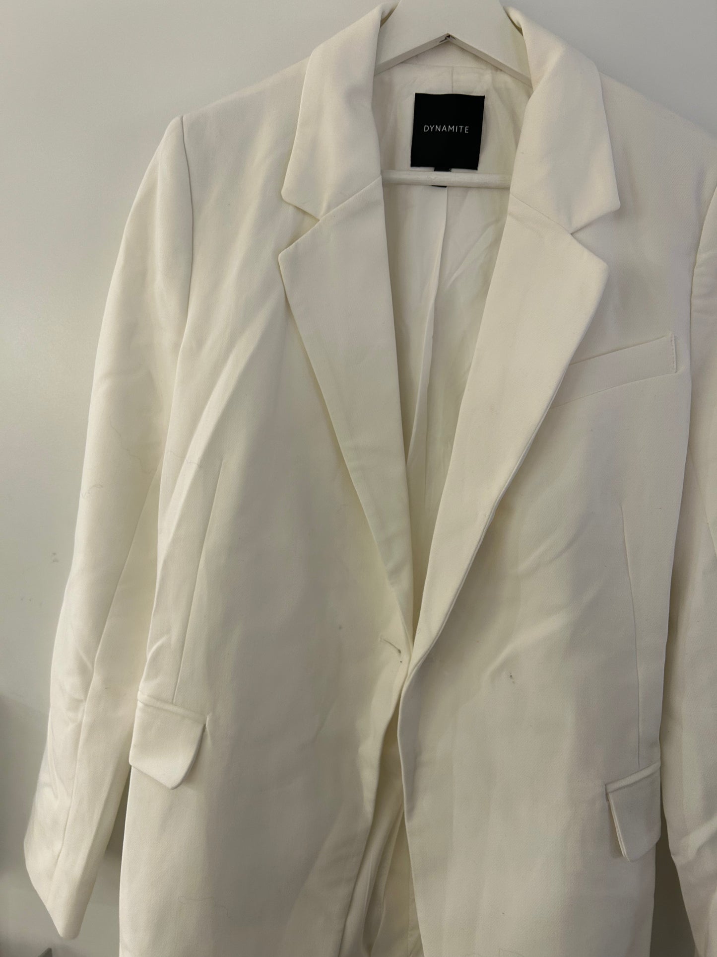 Dynamite White Blazer