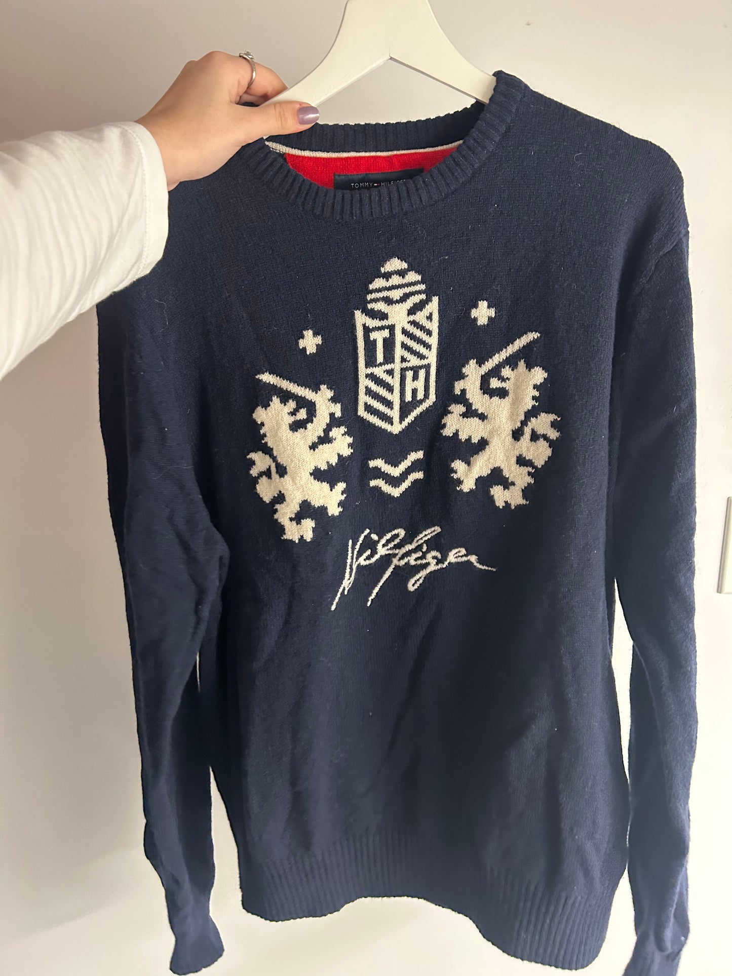 Blue Tommy Hilfiger Lambswool Sweater
