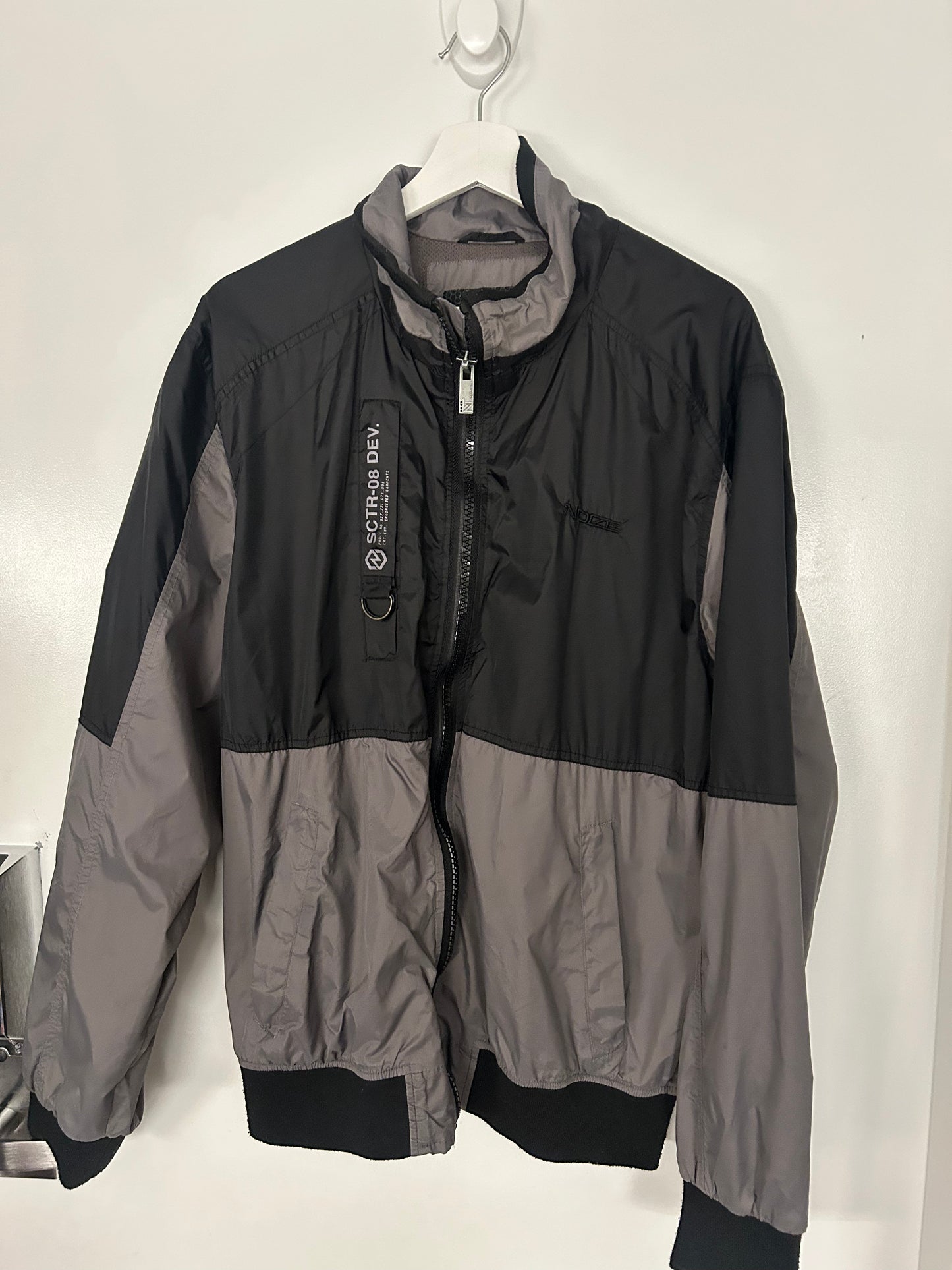 Noize Black & Grey Windbreaker