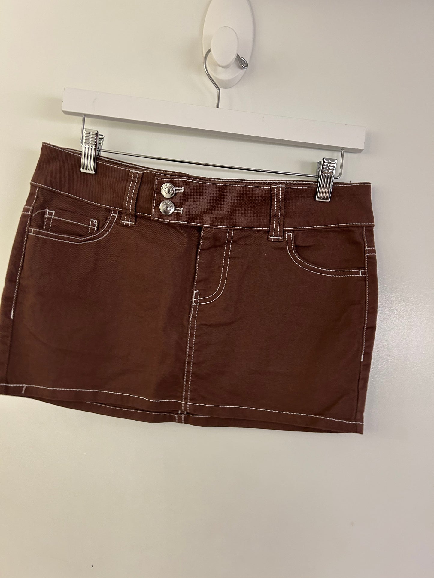 Brown Mini Skirt