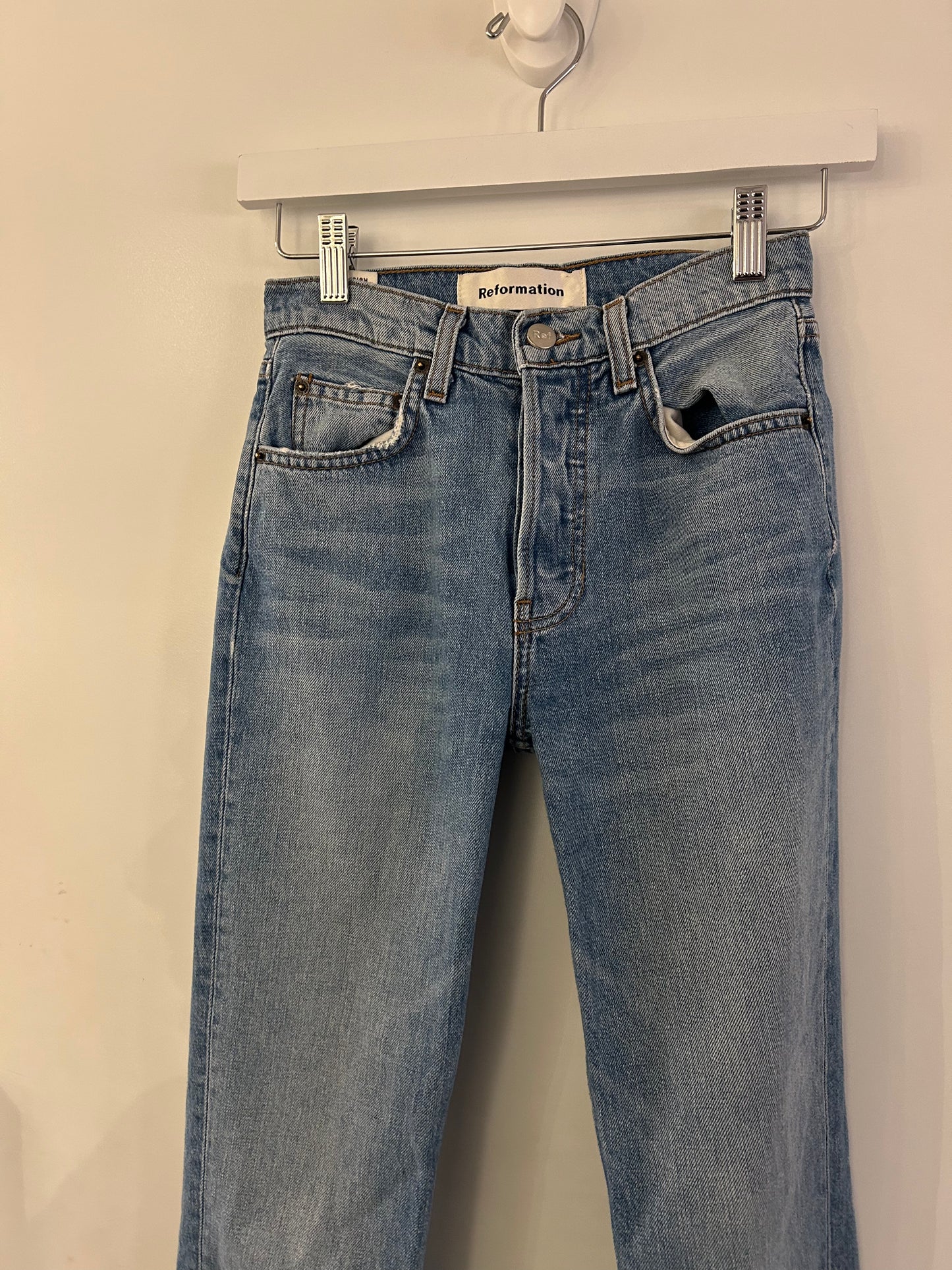 Reformation Blue Jeans