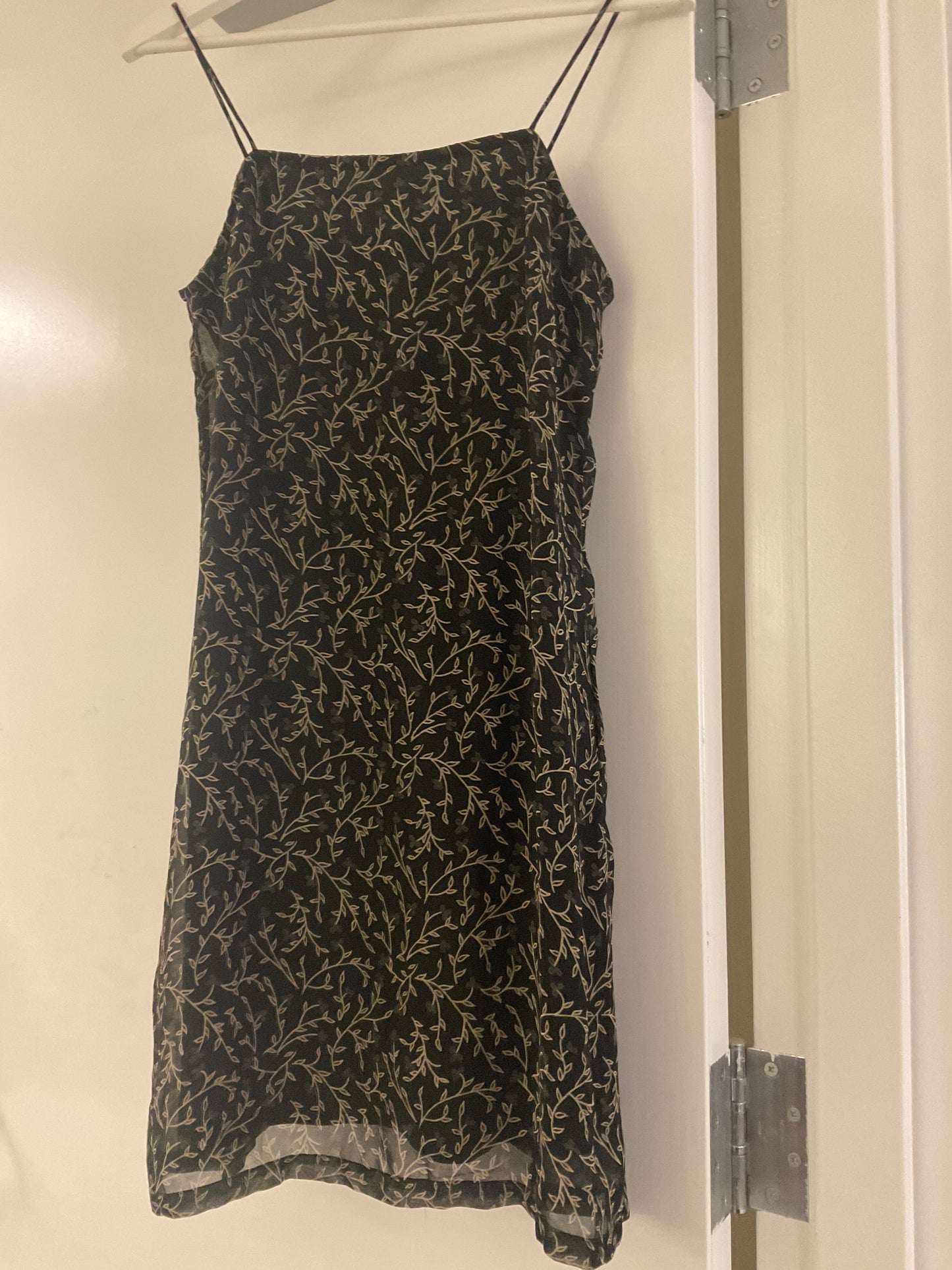 Black Floral Mini Dress