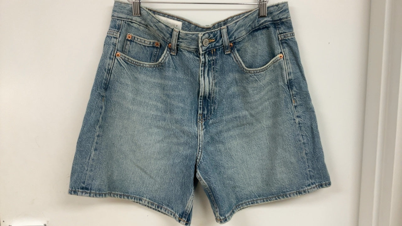 Faded Jean Shorts