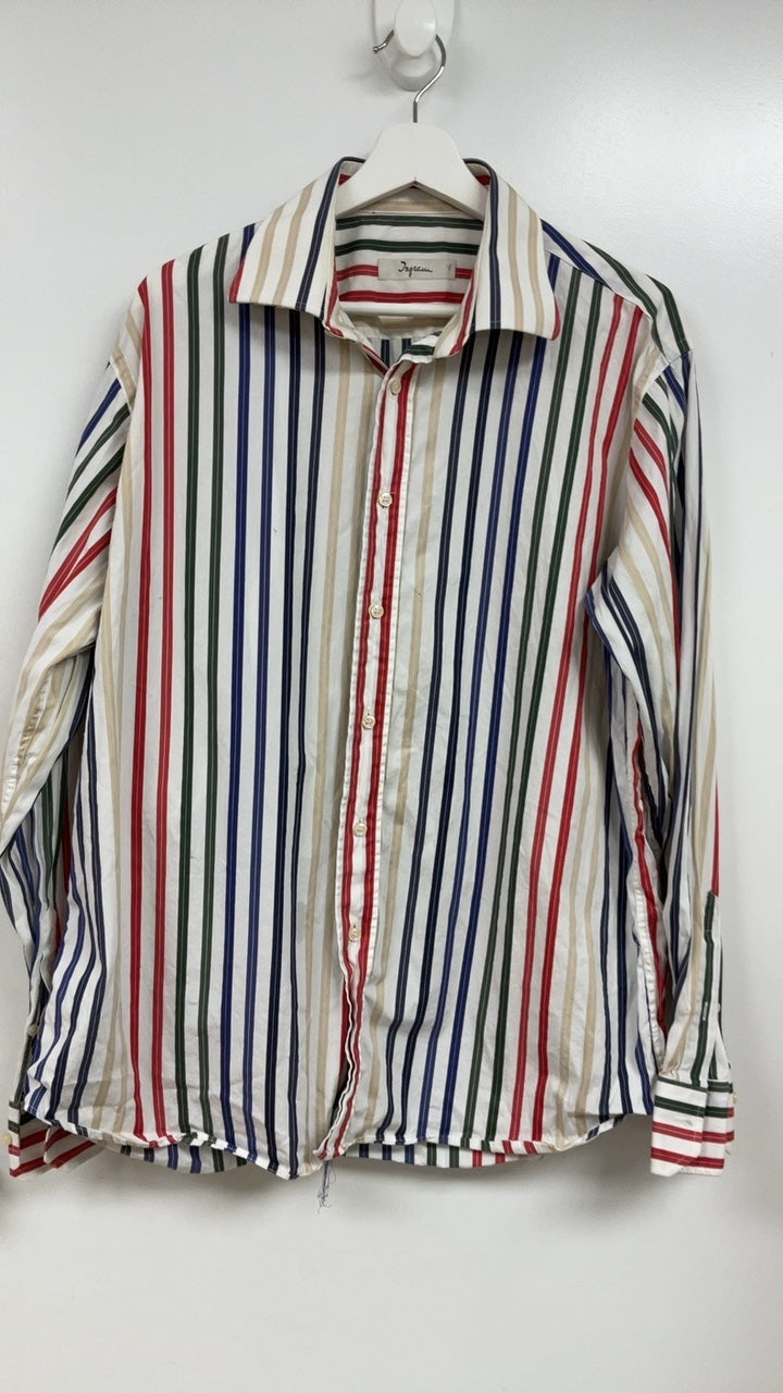Colorful Striped Button-up