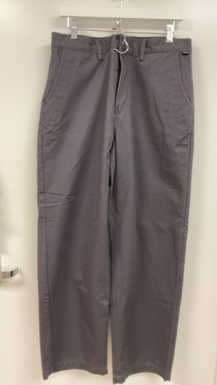 Gray Wide Leg Chinos