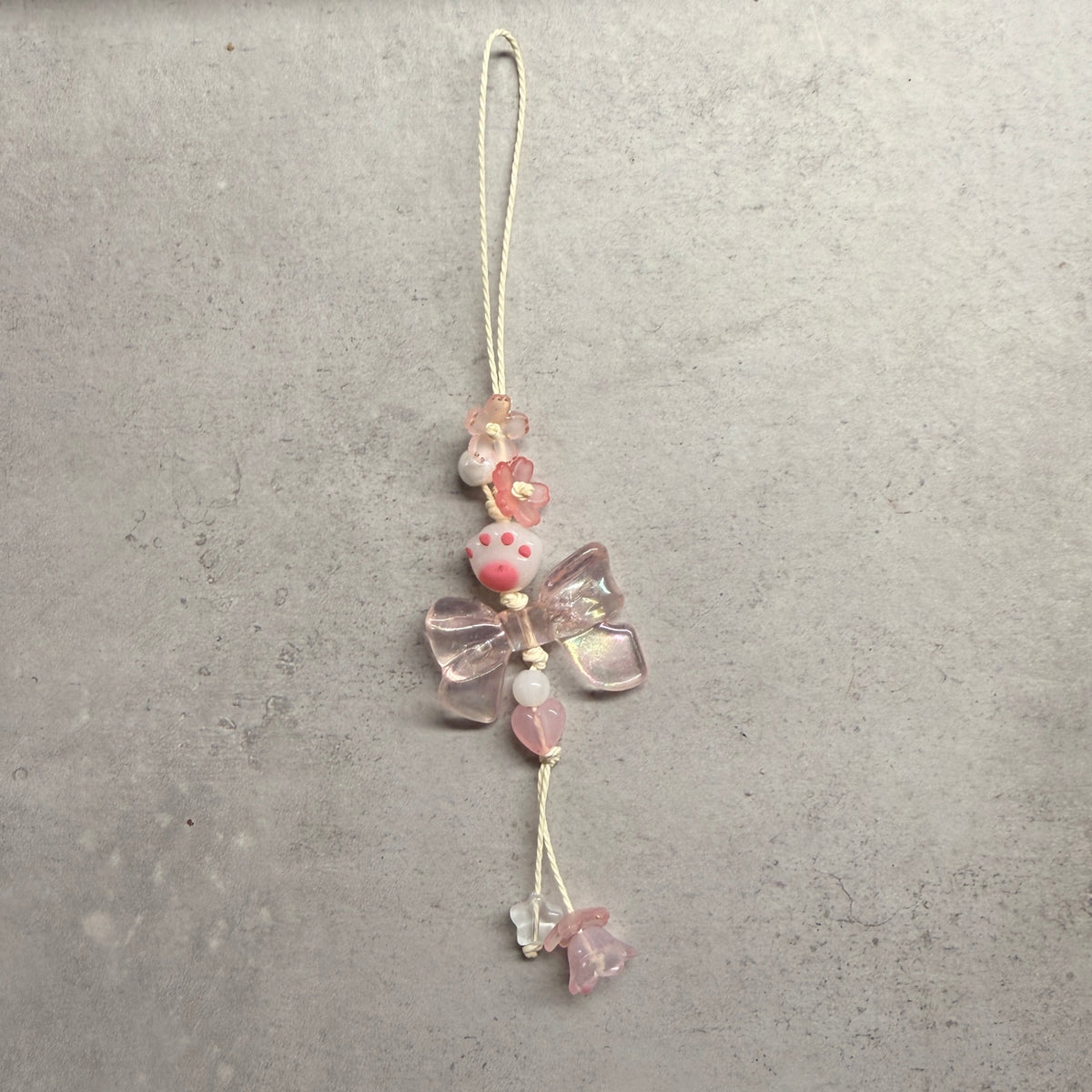 String Beaded Phone Charm