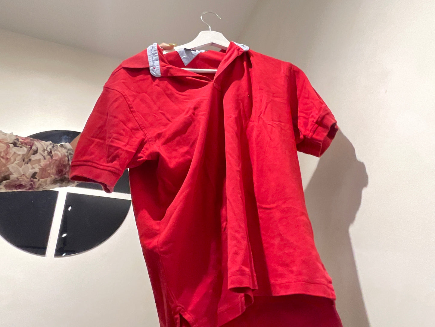 Red Tommy Hilfiger Polo