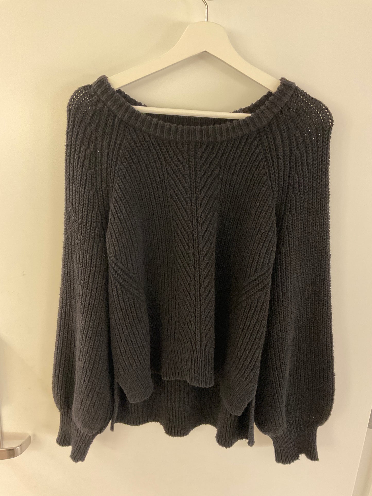 Oversized Black Knit Sweater