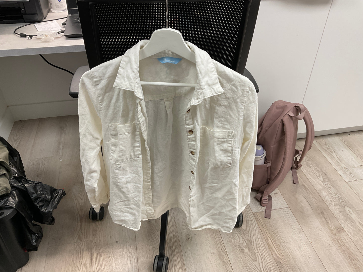 Penmans Cream Linen Top