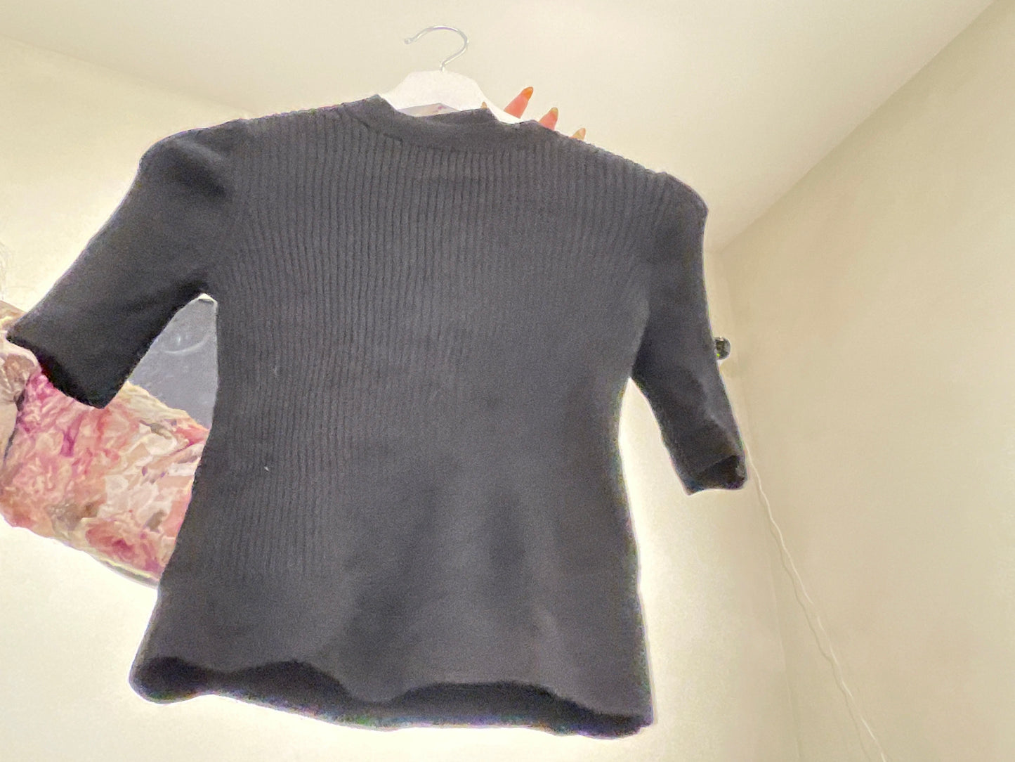 Uniqlo Black Ribbed Shirt