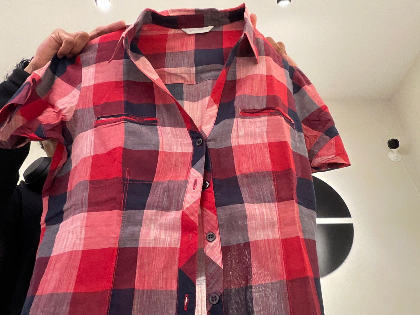 Red/Black/Grey Plaid Shirt