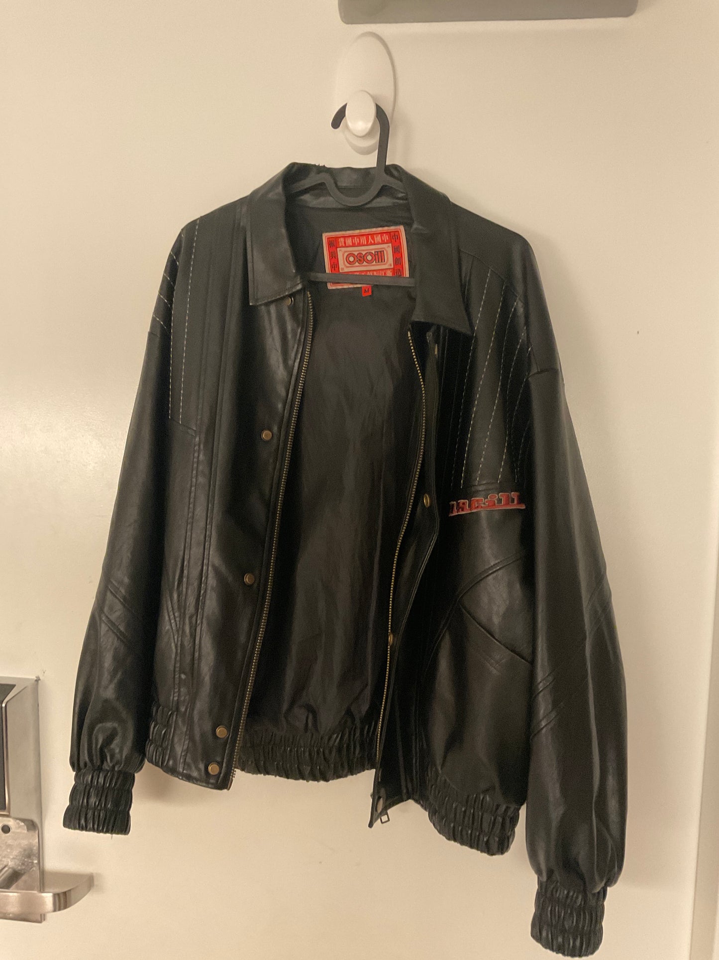 Black OSCill Leather Jacket