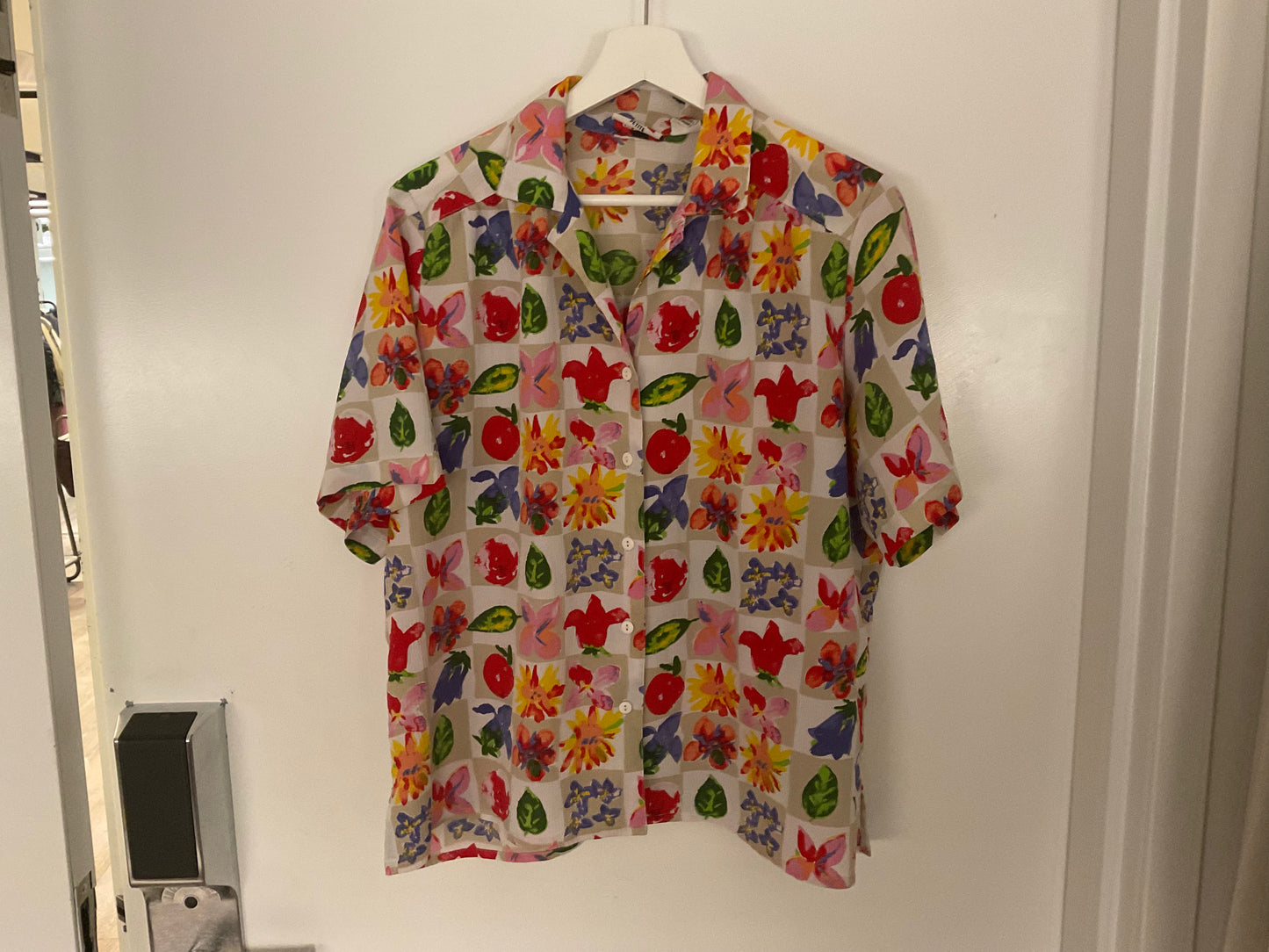Vintage Multicolour Button Down Short Sleeve Shirt