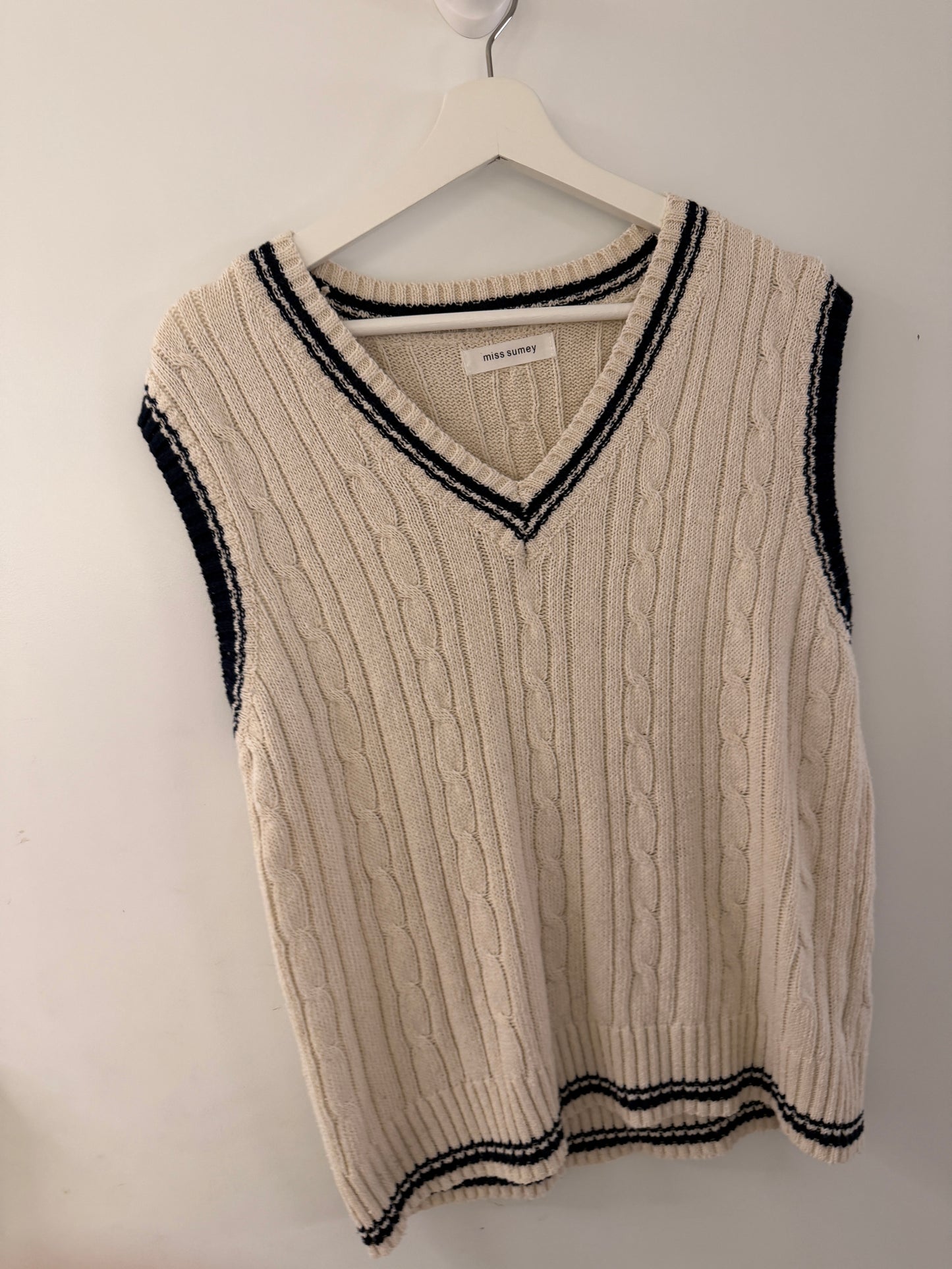 Beige Sweater Vest