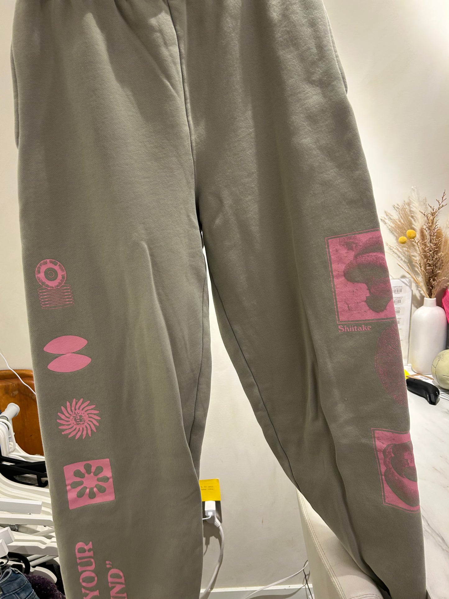 TNA Green Graphic Sweats