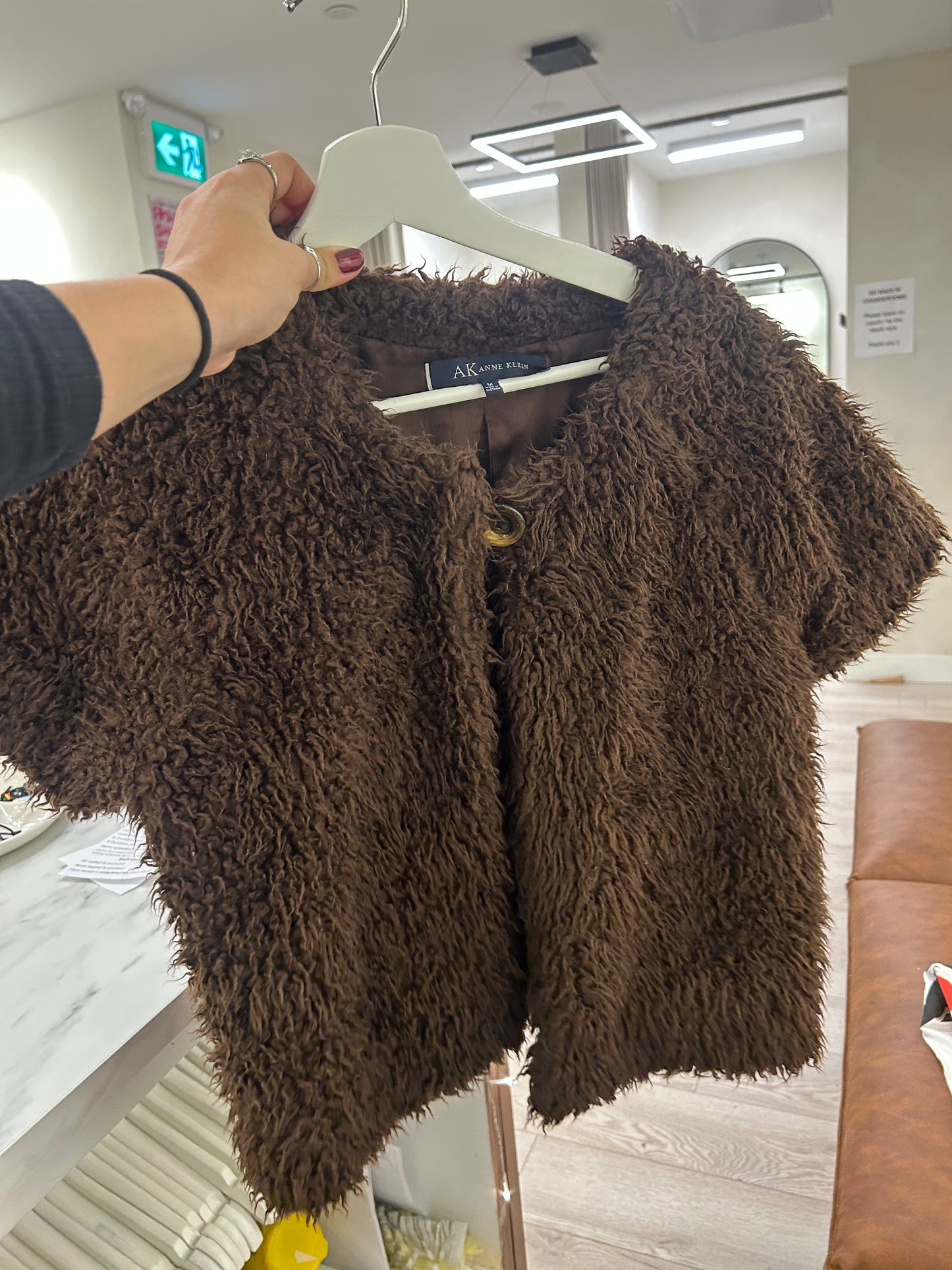 Brown Fuzzy Cardigan