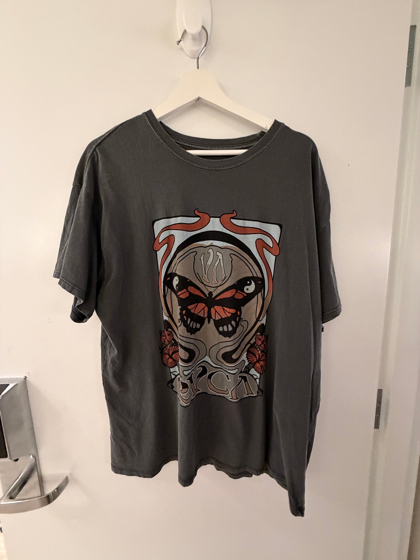 Grey Butterfly Graphic Tee