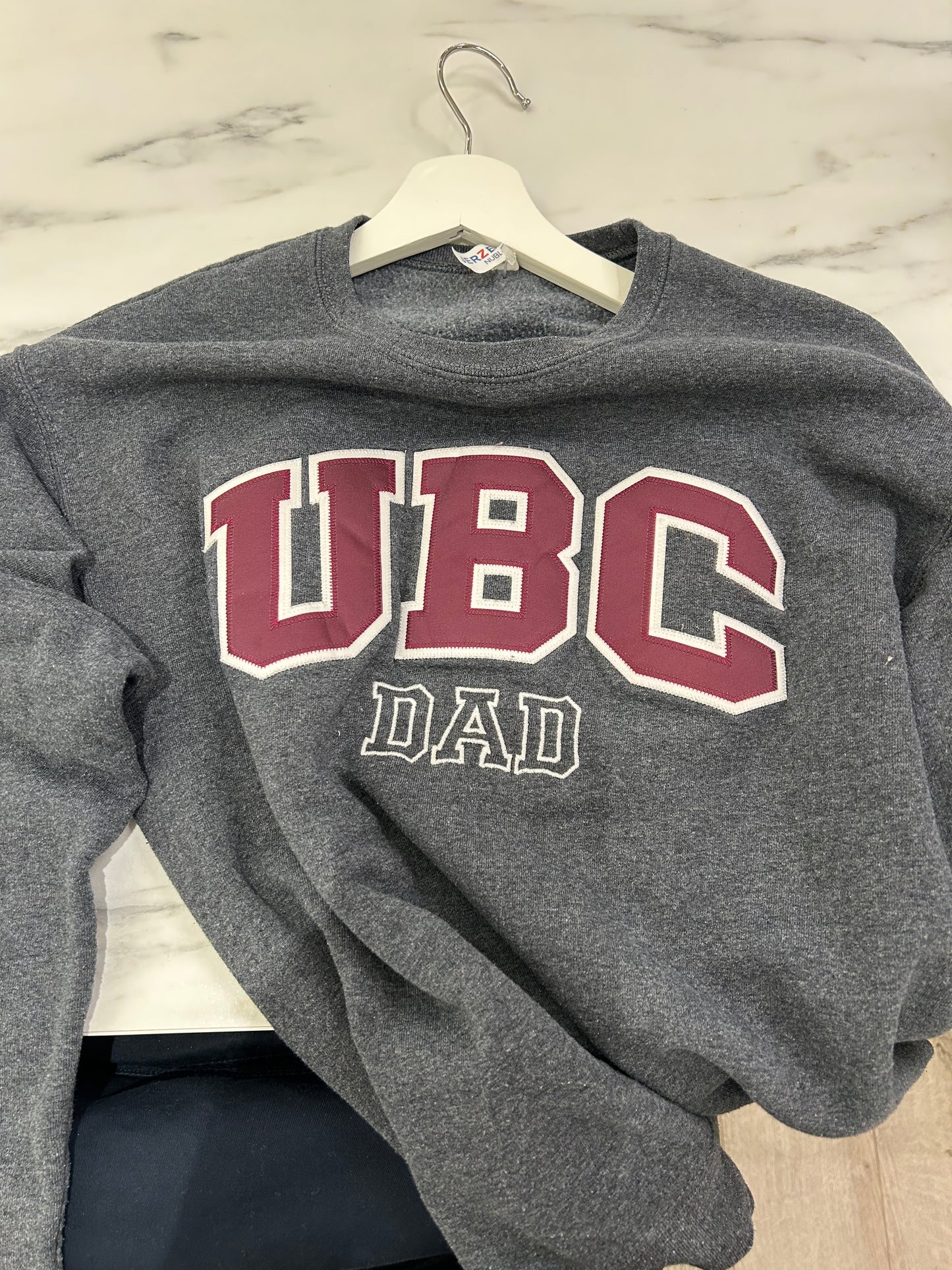 UBC Dad Grey Crewneck