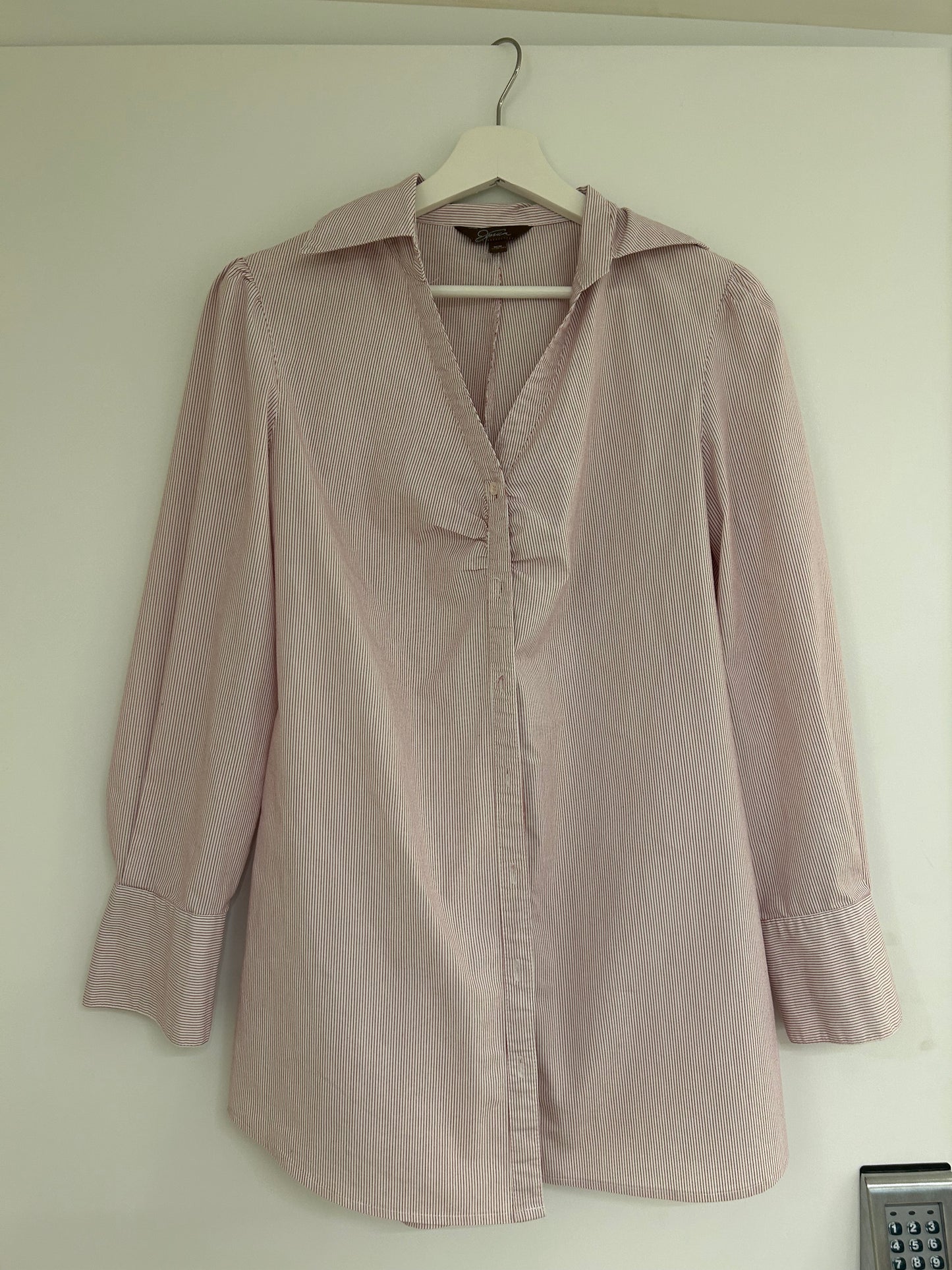 Red Striped Button Down