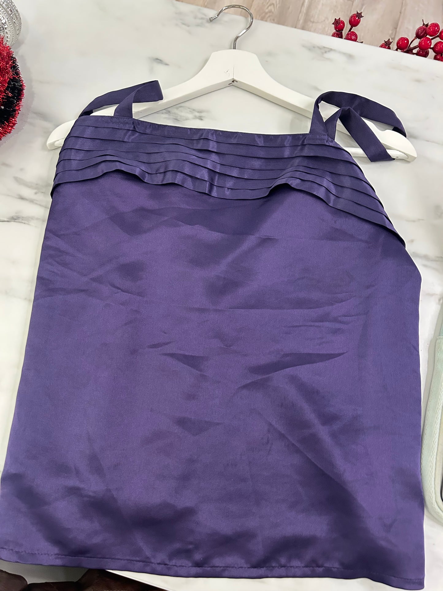 Purple Silk Top