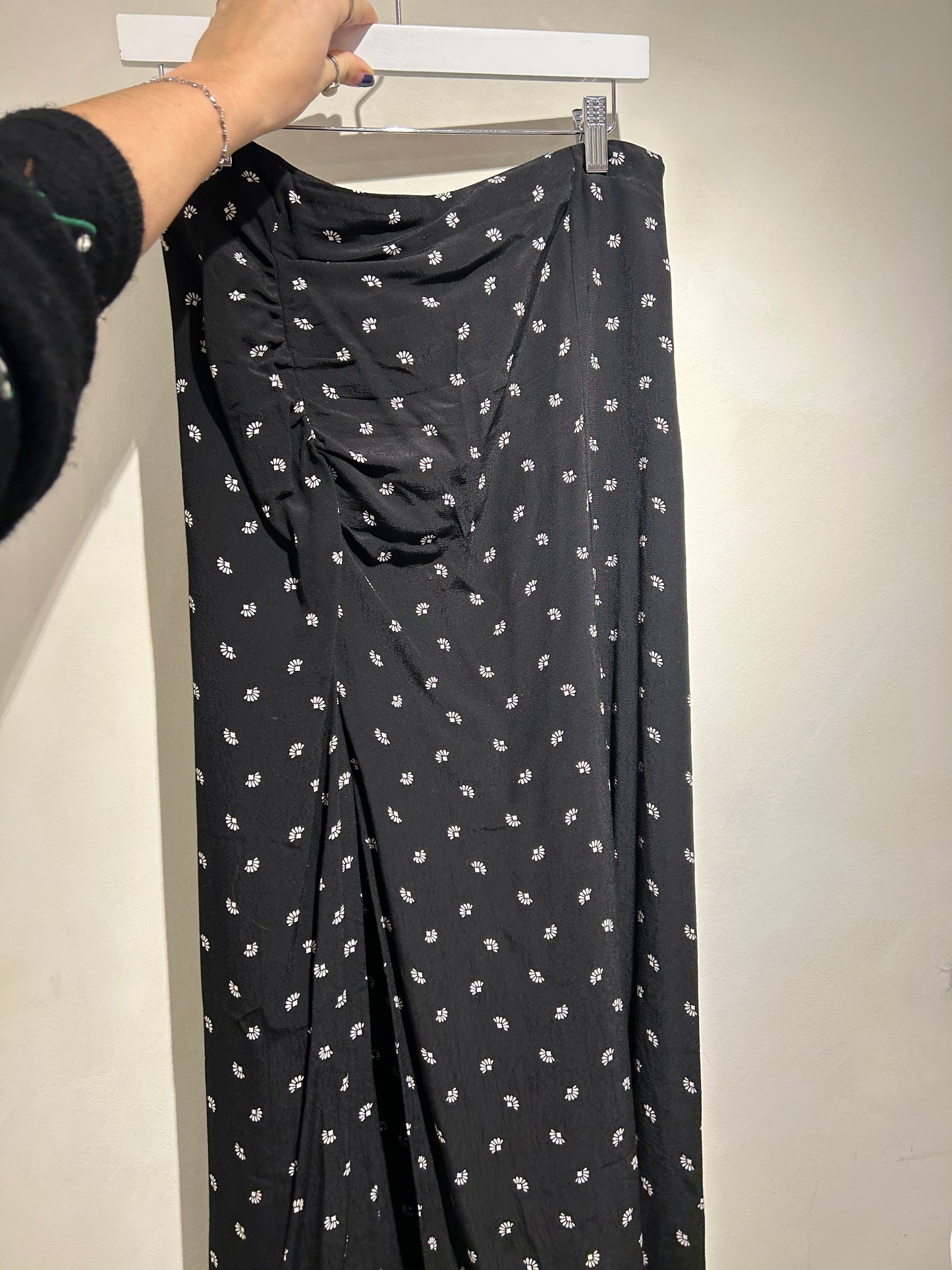 Black Floral Maxi Skirt