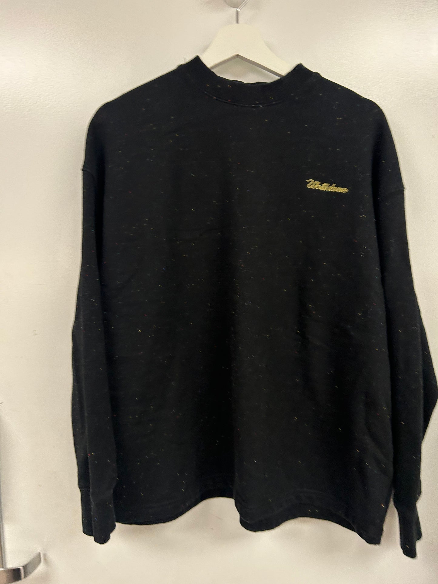 Black Speckled Crewneck