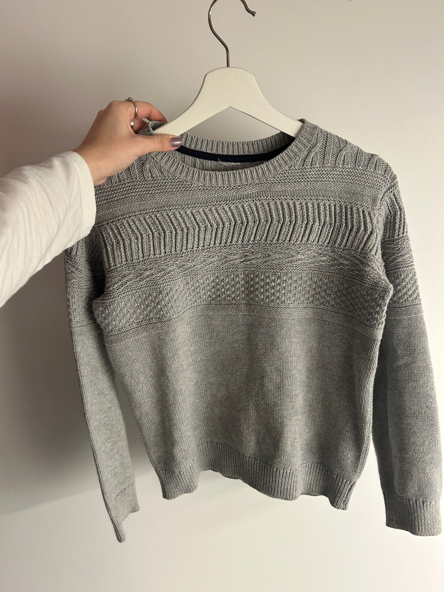 Grey Knit Sweater