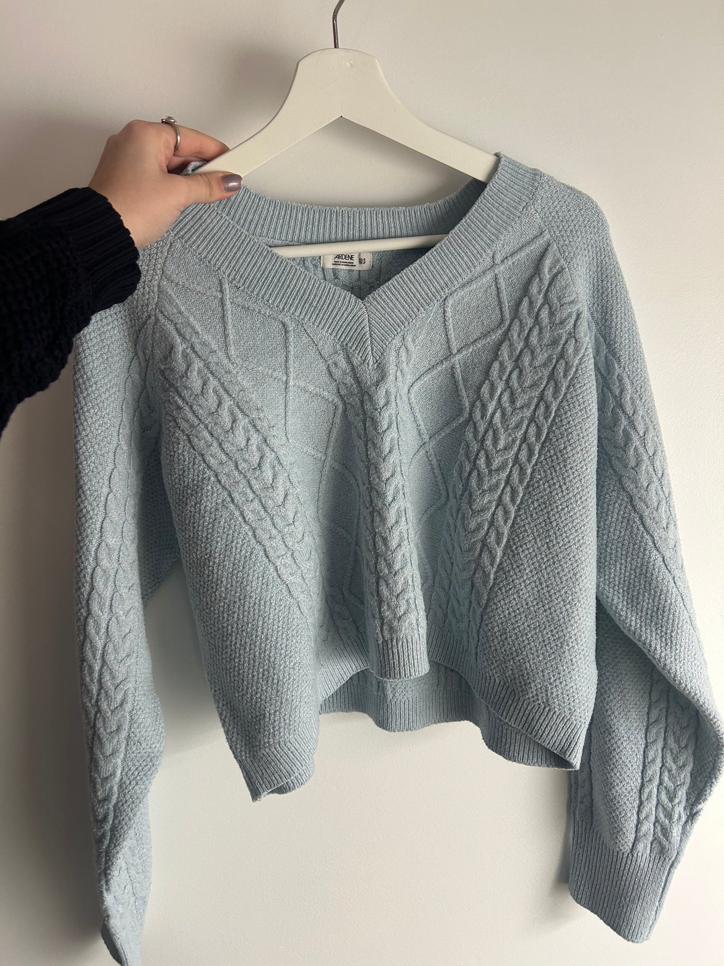 Pale Blue Knit Sweater