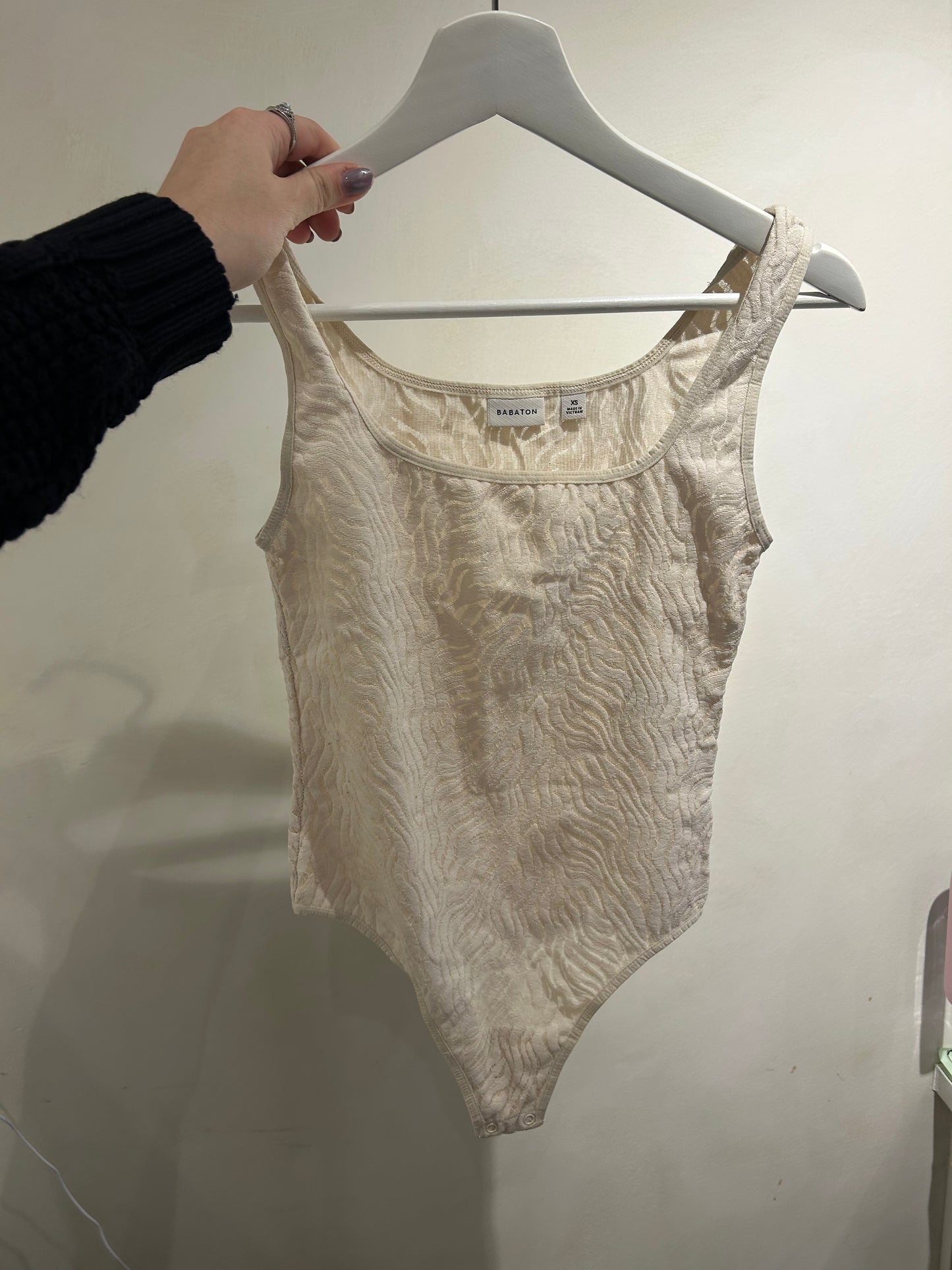Babaton Cream Bodysuit