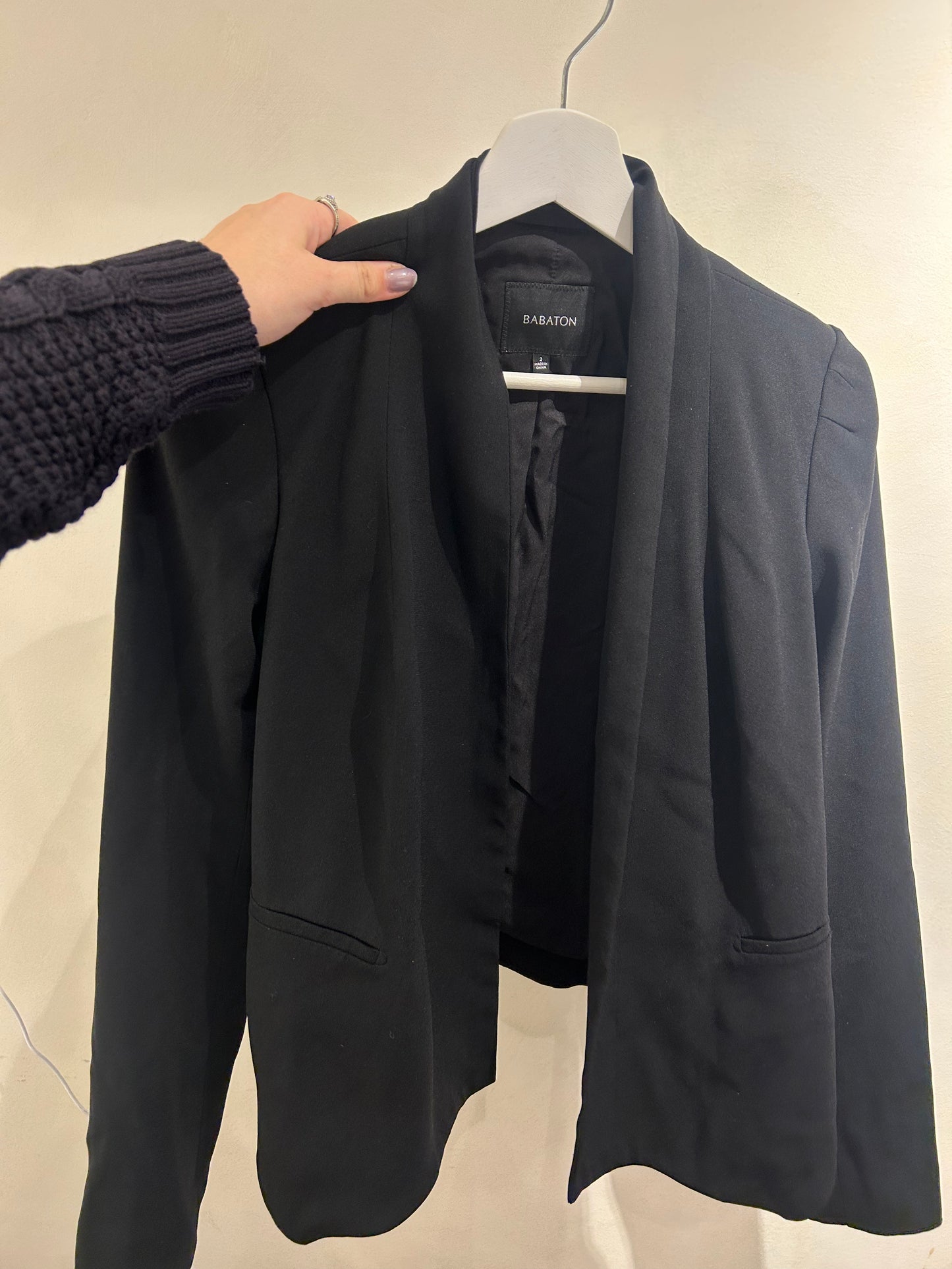 Babaton Black Fitted Blazer