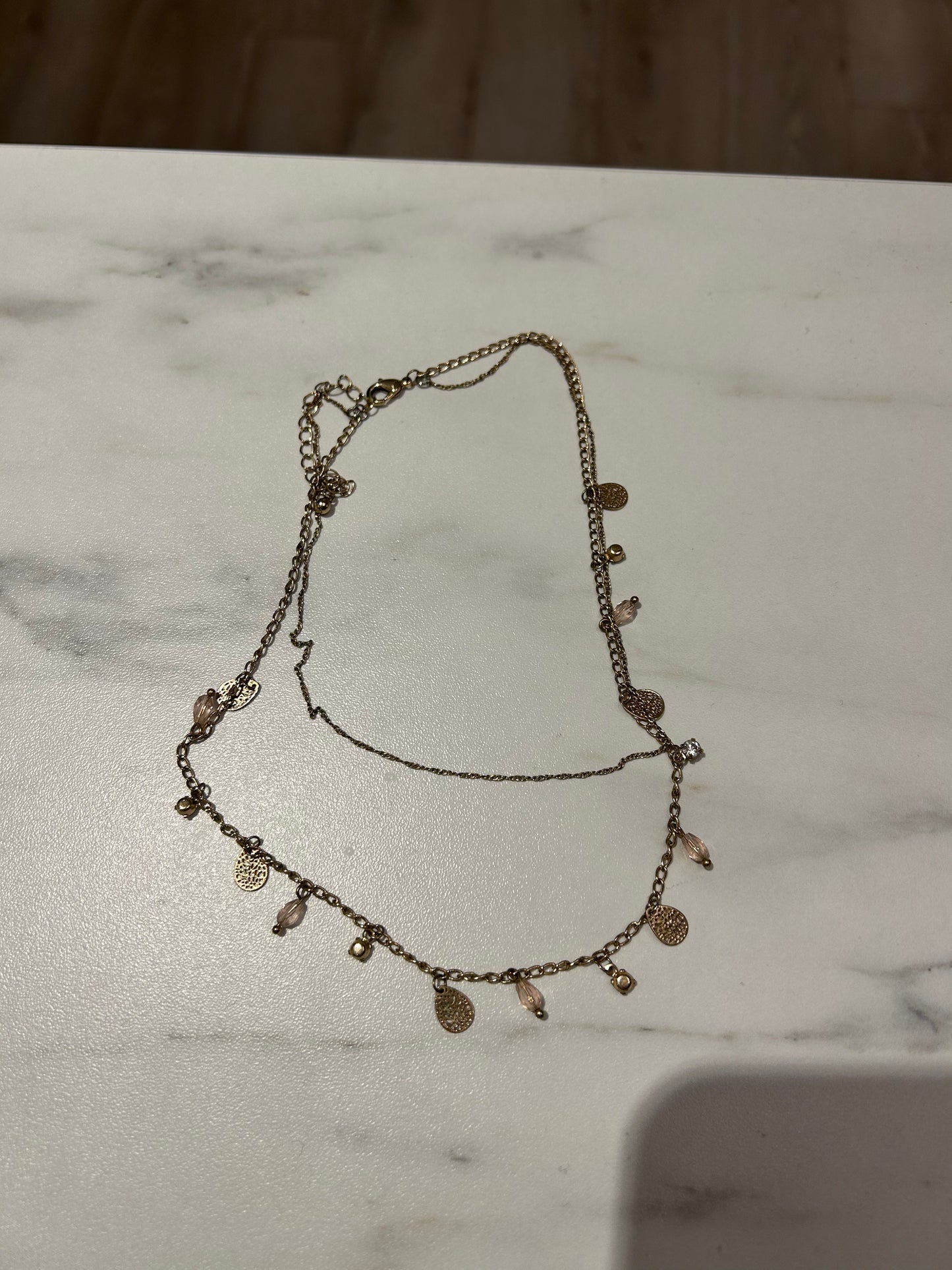 Double Chain Gold Necklace