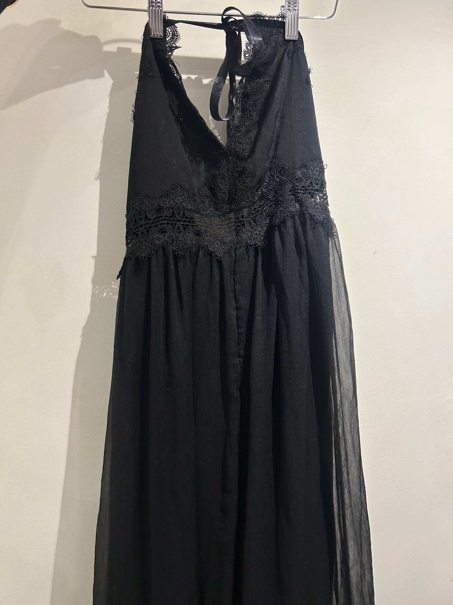 Black Lacy Pantsuit