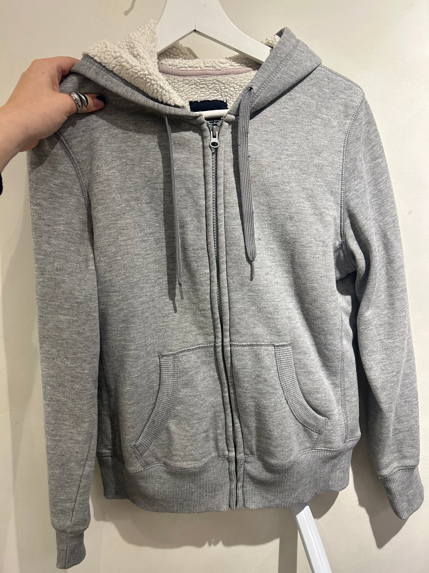 Faded Glory Grey Zip-Up