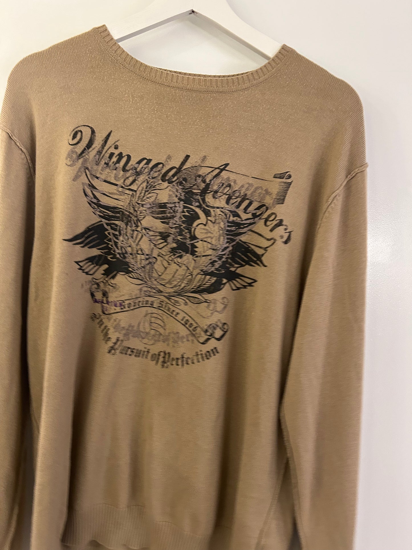 Brown Graphic Long Sleeve