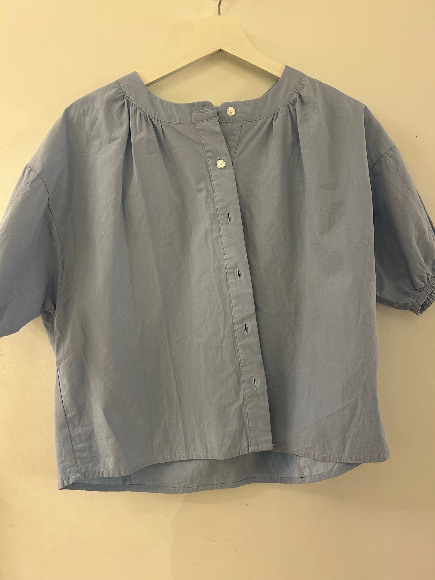 Blue Babydoll Blouse