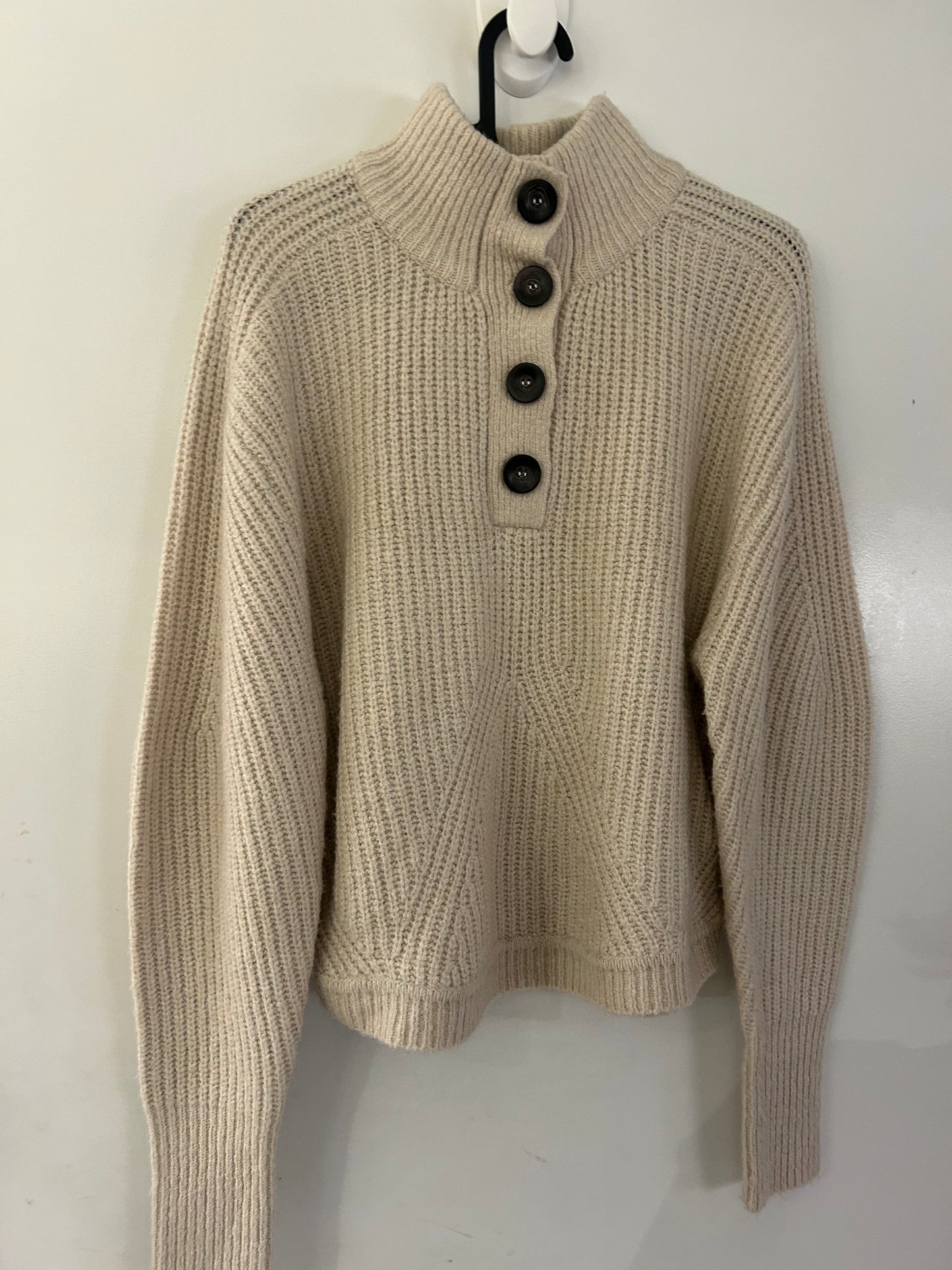 Big Button Brown Sweater